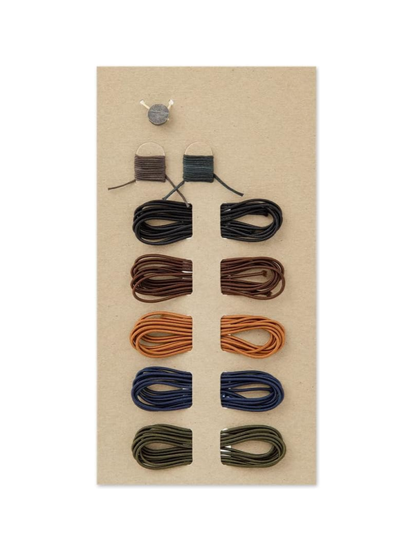 TRAVELER'S notebook Repair Kit, Standard Color 5 Replacement Bands 2 Bookmark Cords