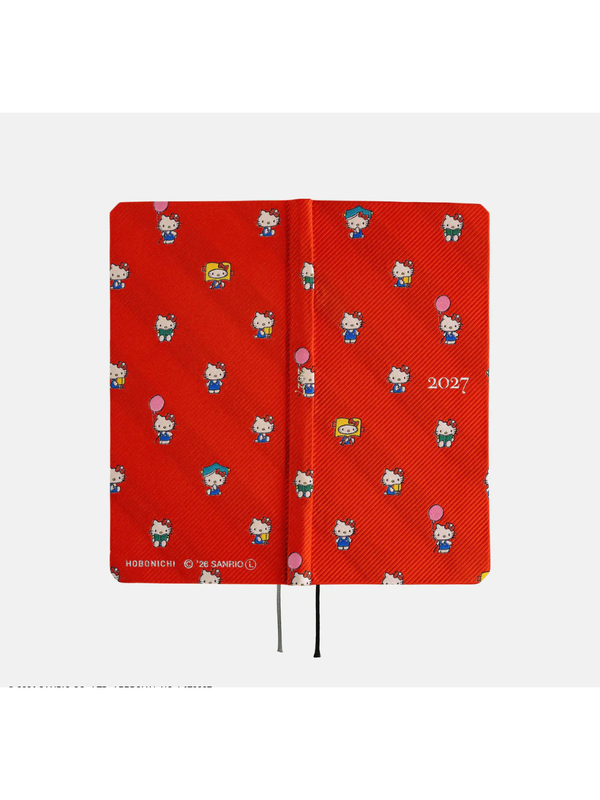 Hobonichi Techo 2027 HELLO KITTY "Techo to Otomodachi" Weeks Planner – Japanese English Edition