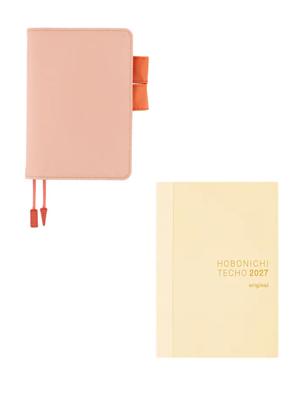 Hobonichi Techo 2027 Colors Airy Flamingo Cover Original Size A6 Polyester Planner Cover