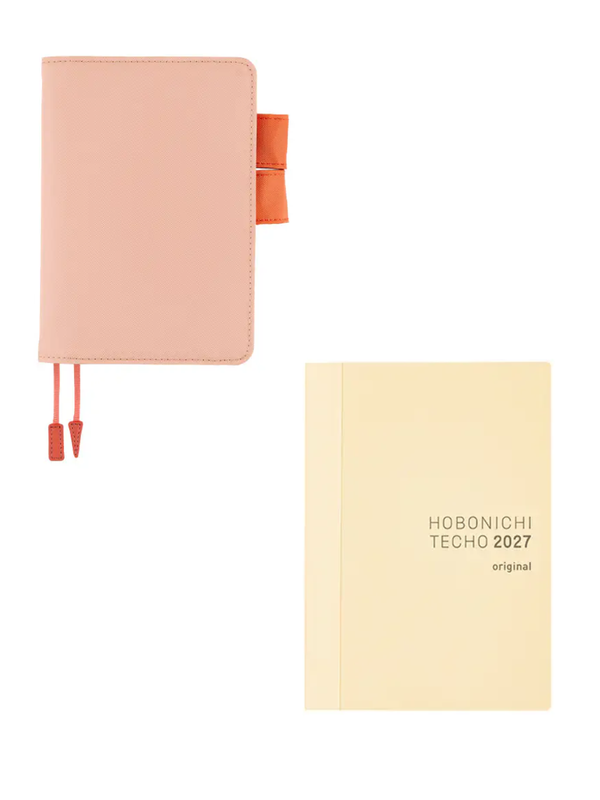 Hobonichi Techo 2027 Colors Airy Flamingo Cover Original Size A6 Polyester Planner Cover
