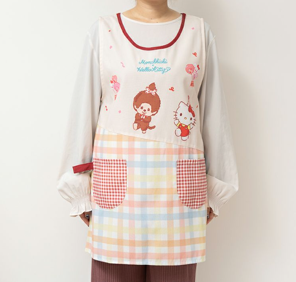 Monchhichi x Hello Kitty Checkered Apron