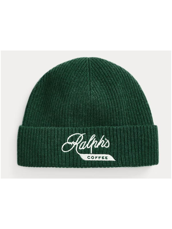 Ralph's Coffee Merino Wool Blend Beanie with Embroidered Logo