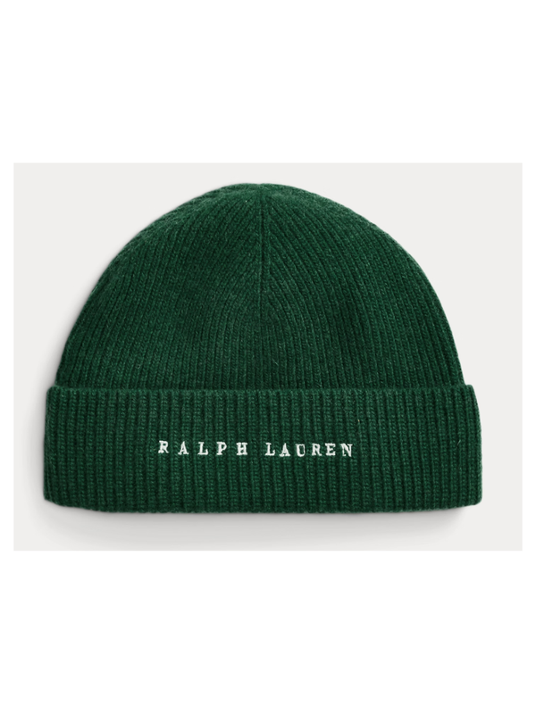 Ralph's Coffee Merino Wool Blend Beanie with Embroidered Logo