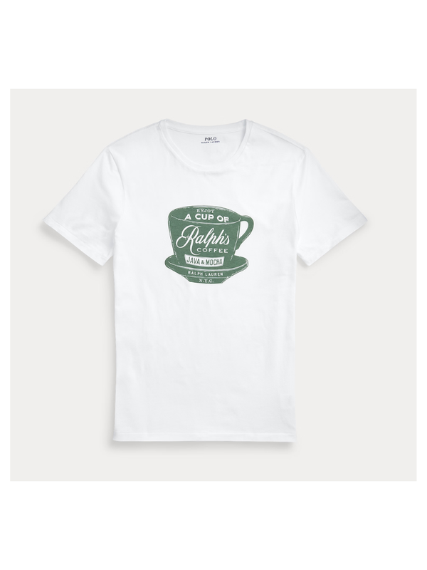 Custom Slim Fit Ralph's Coffee T-Shirt with Printed Logo
