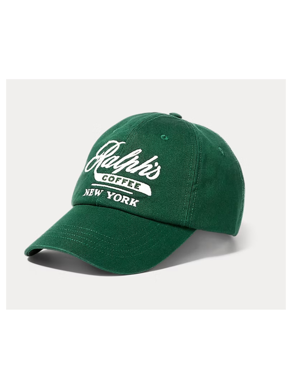 Ralph's Coffee Cotton Twill Ball Cap with Embroidered Logo