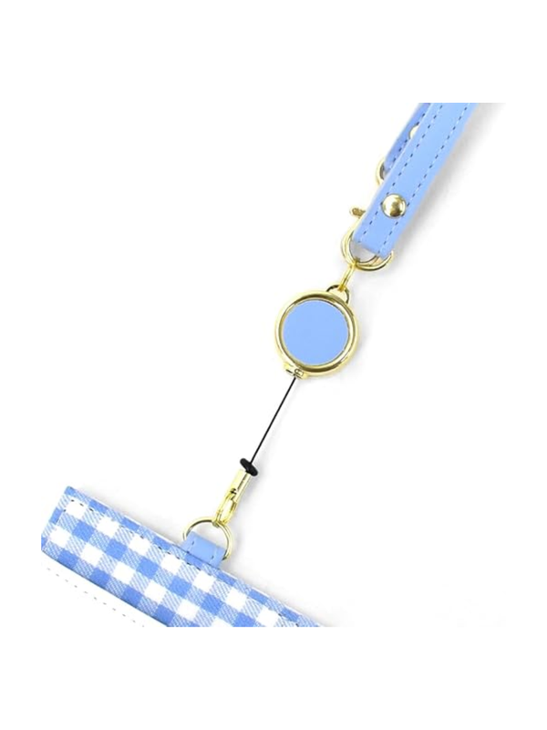 Snoopy Single Card Holder 0444 White - Olaf Checkered Design