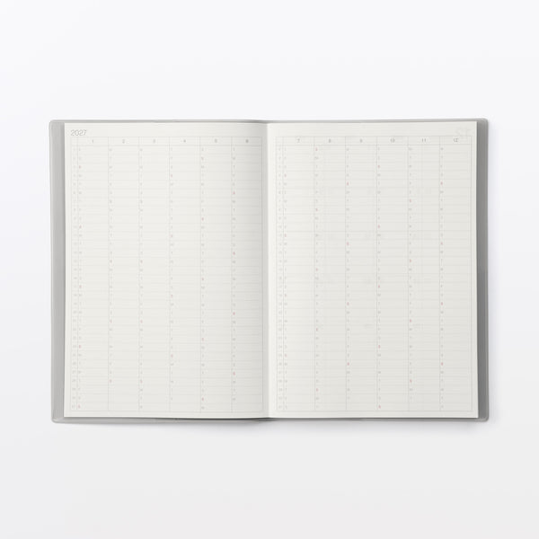 MUJI A6 Monthly and Weekly Planner December 2026 Start