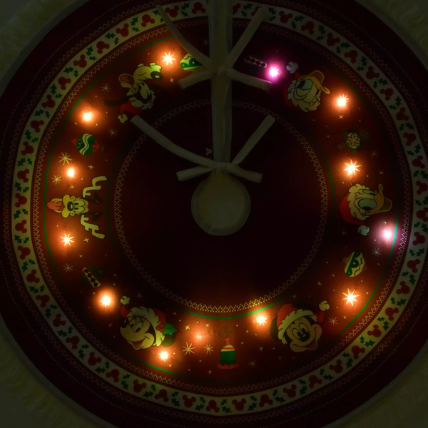 Disney Mickey & Friends LED Light-Up Christmas Tree Skirt