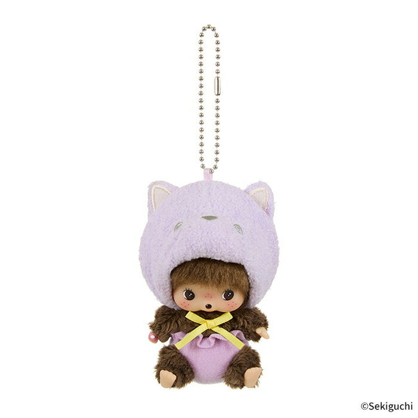 Sekiguchi Animal Babychichi SS Big Face Keychain Cat Plush Mascot