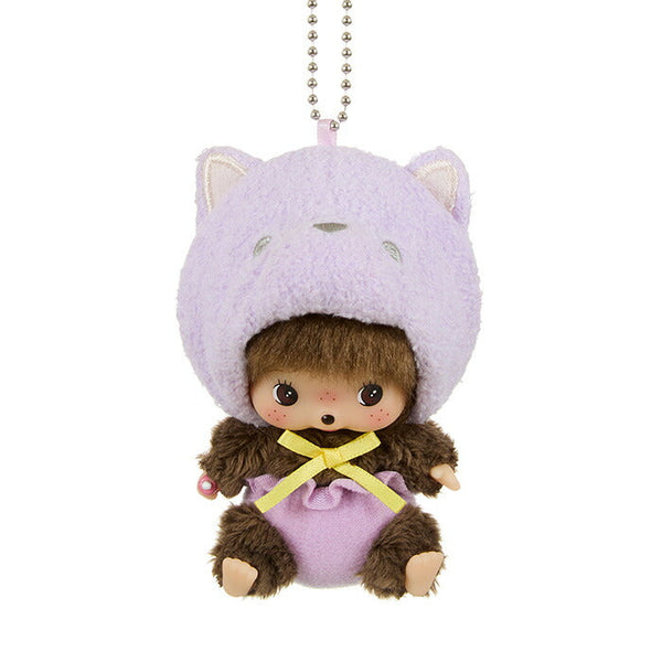 Sekiguchi Animal Babychichi SS Big Face Keychain Cat Plush Mascot