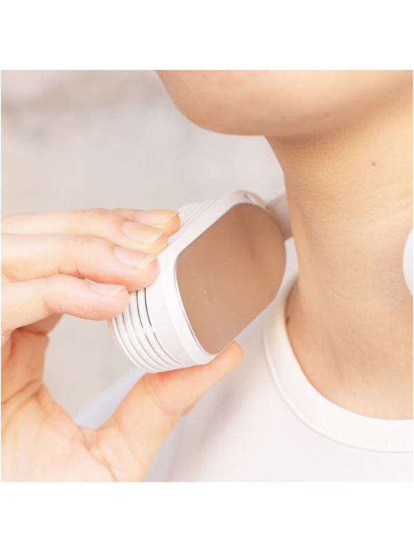 THANKO Neck Cooler Evo Wearable Neck Cooling Device with Battery White Black TK-NEMB3