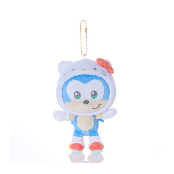 SONIC&FRIENDS x Sanrio Plush Keychain Sonic the Hedgehog & Hello Kitty