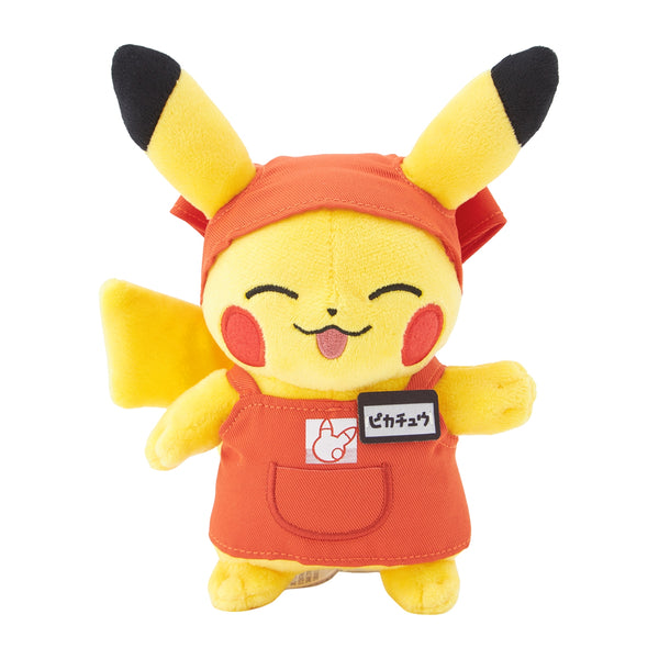 Pokemon Pikapika Mart Staff Outfit Plush Pikachu