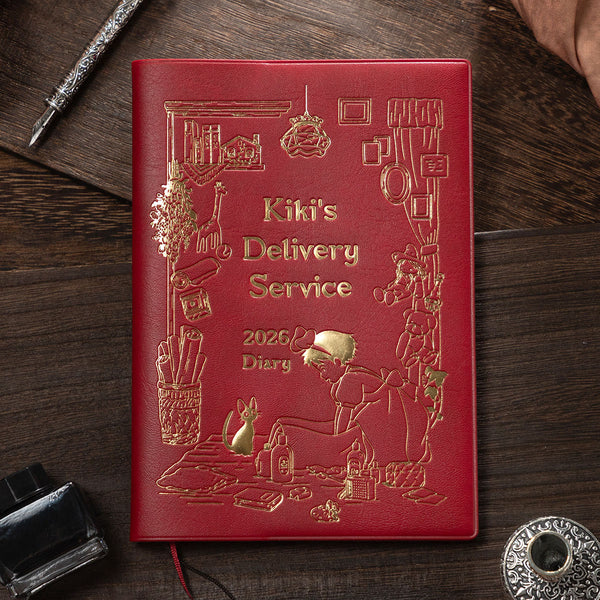 Kiki’s Delivery Service 2026 Planner – B6 Schedule Notebook with Gold Foil Cover