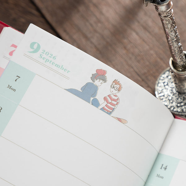 Kiki’s Delivery Service 2026 Planner – B6 Schedule Notebook with Gold Foil Cover