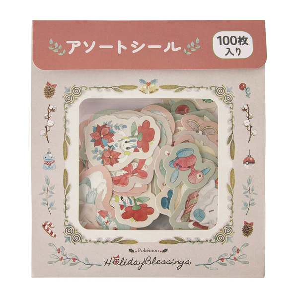 Pokemon Holiday Blessings Assorted Stickers