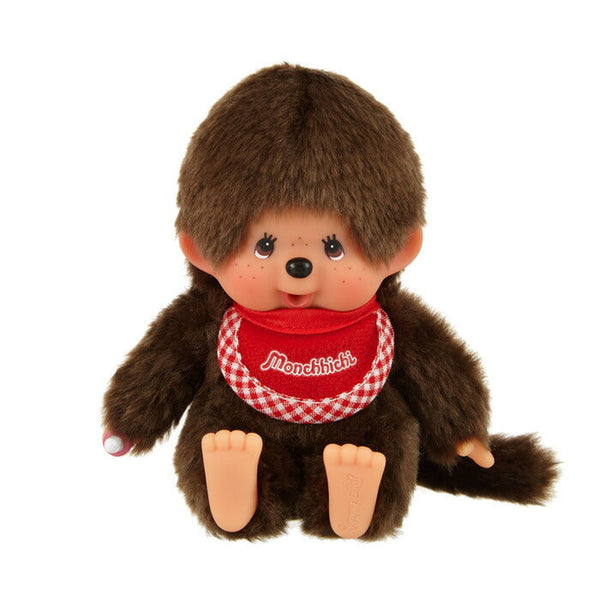 Sekiguchi Monchhichi Premium Standard SS Size Brown Boy Sitting Plush Doll