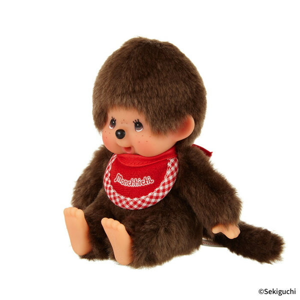 Sekiguchi Monchhichi Premium Standard SS Size Brown Boy Sitting Plush Doll
