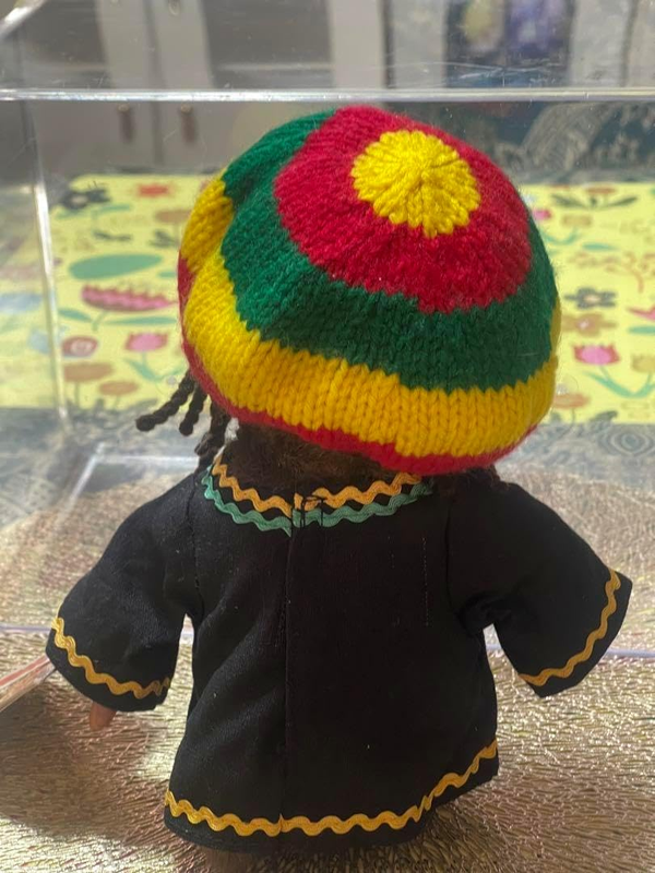 Sekiguchi Monchhichi 50th Anniversary Revival Jamaica Exhibition Limited Plush Doll