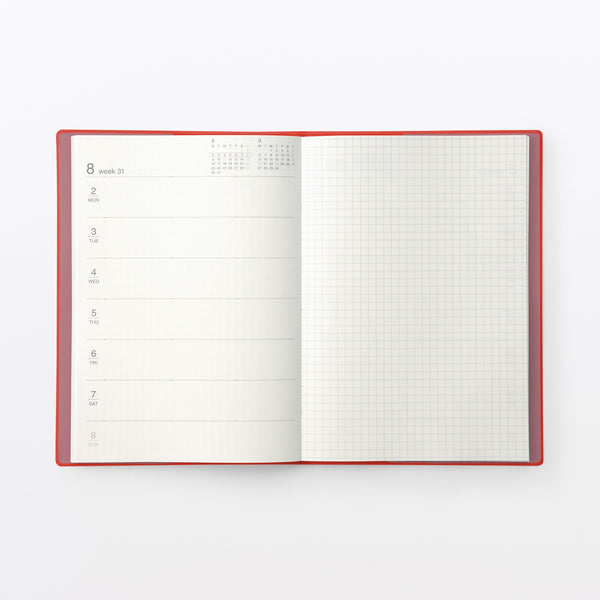 MUJI B6 Monthly and Weekly Planner December 2026 Start