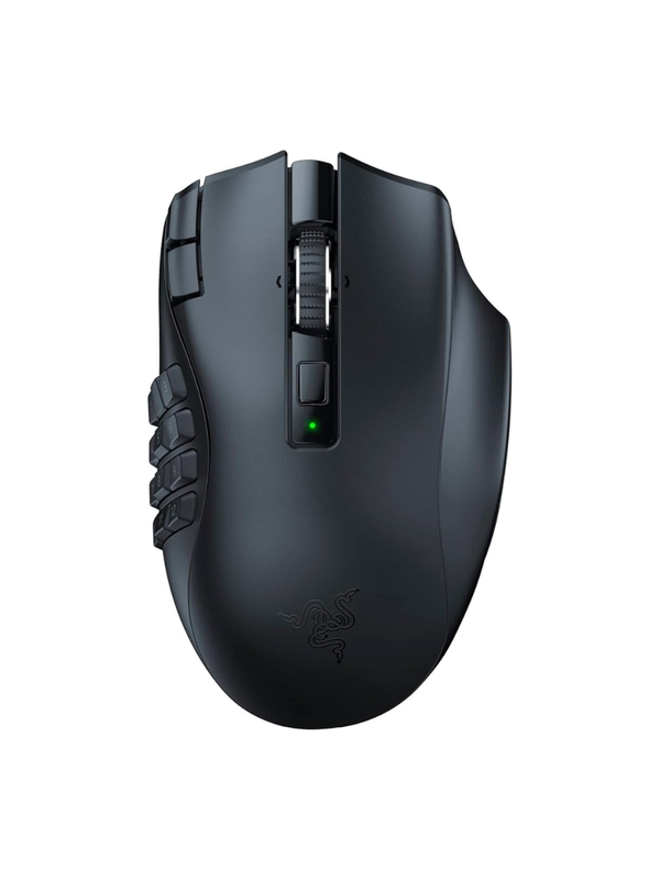 Razer Naga V2 HyperSpeed Wireless MMO Gaming Mouse 19 Programmable Buttons Focus Pro 30K Black