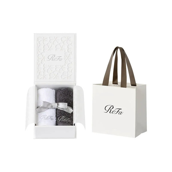ReFa Hand Towel Pair Set with SS Shopper Bag