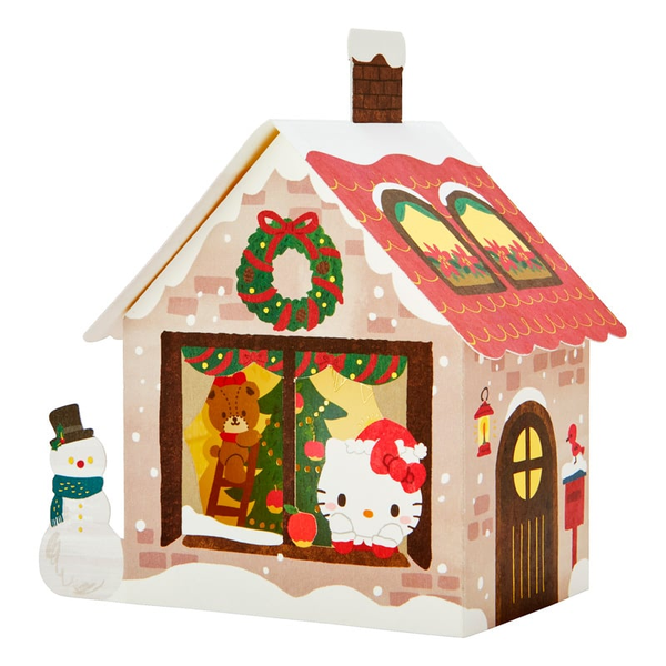 Sanrio Christmas Hello Kitty House 3D Greeting Card