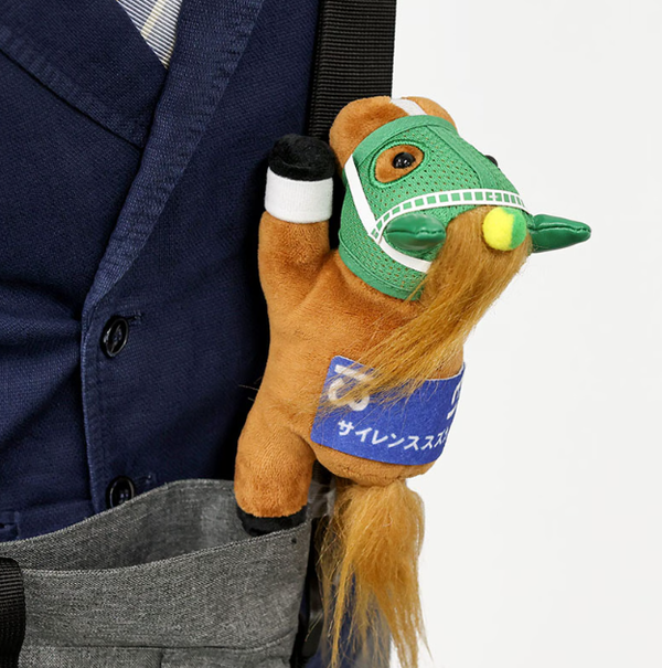 JRA Idol Horse Cling Mascot Silence Suzuka Plush