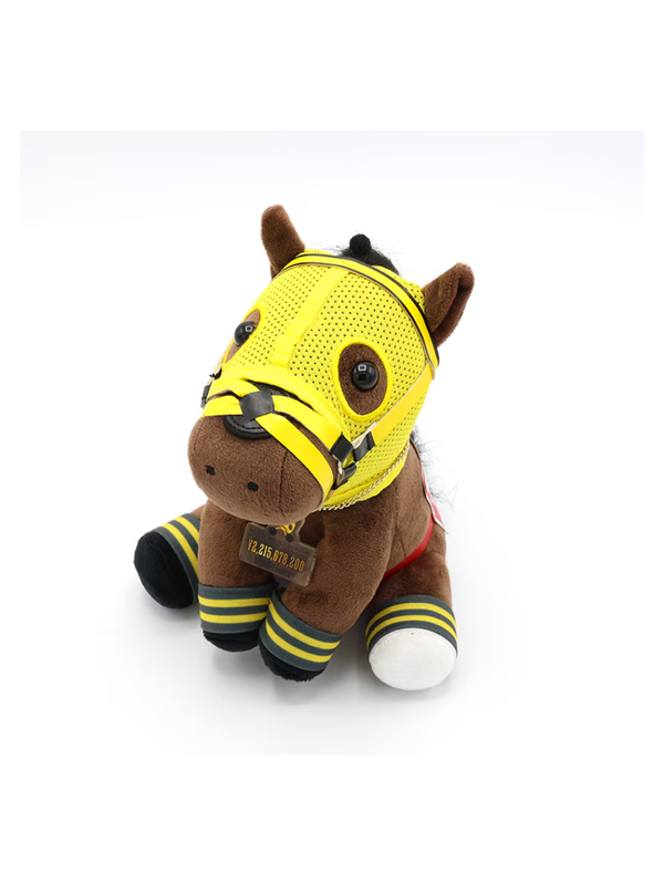 Idol Horse Ushba Tesoro 2023 Dubai World Cup Plush Doll M Size with Commemorative Plate