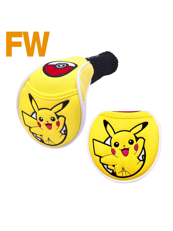 Pokemon Pikachu Golf Fairway Wood Head Cover Sock Style