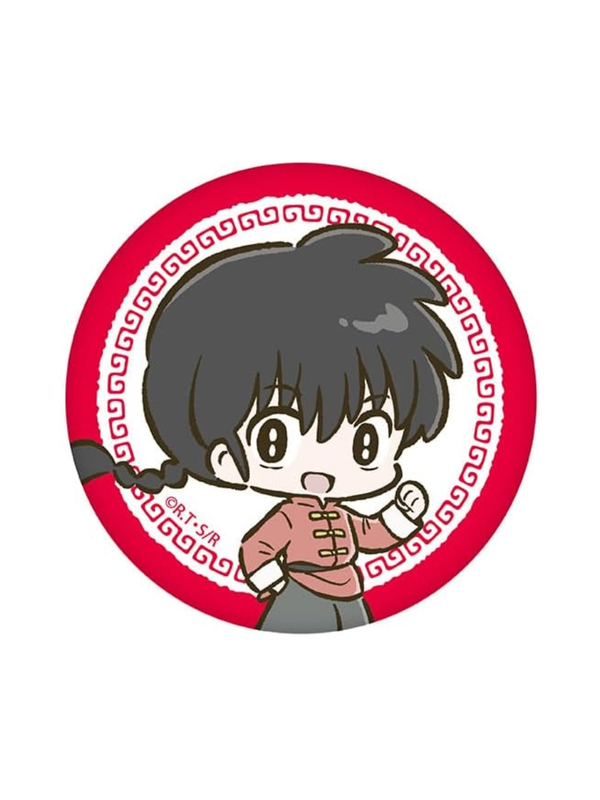 Ranma 1/2 Deformed Trading Can Badge Set Complete Box 8pcs