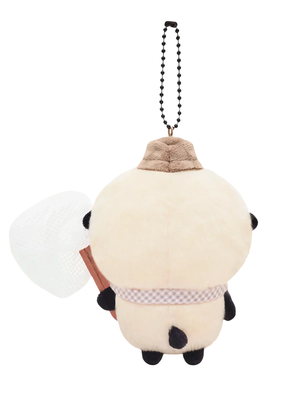 Chiikawa Pocket Picnic Style Rakko Mascot Plush Keychain