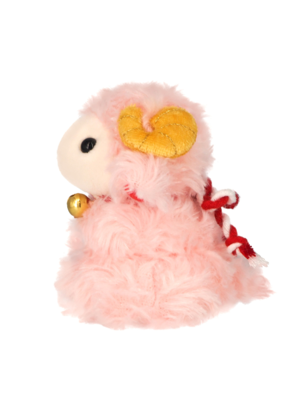 2027 Red Sheep Zodiac Plush Toy Hitsuji Mocchi 9.5 cm