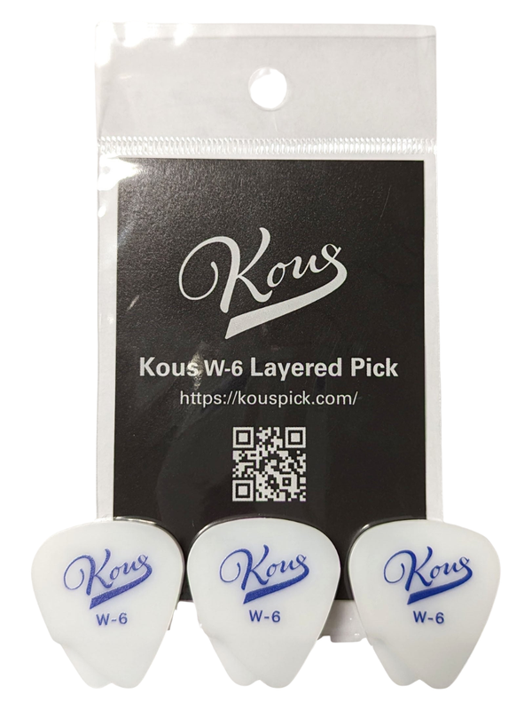 Kous W-6 Layered Guitar Picks 3-Pack