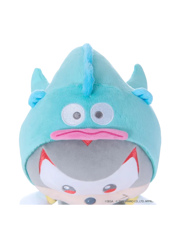 Sonic & Friends Sanrio Plush M Shadow x Hangyodon