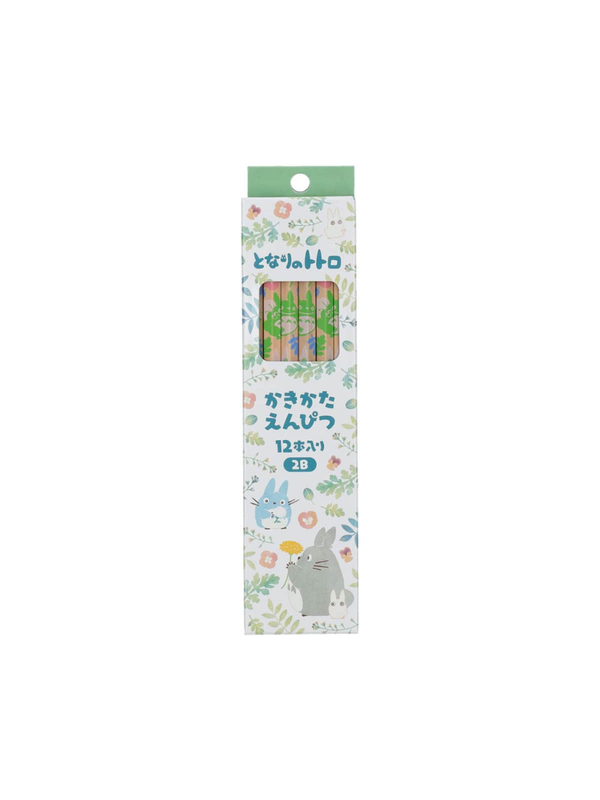 My Neighbor Totoro 2B Pencil Set 12 Pack Colorful Leaf Design