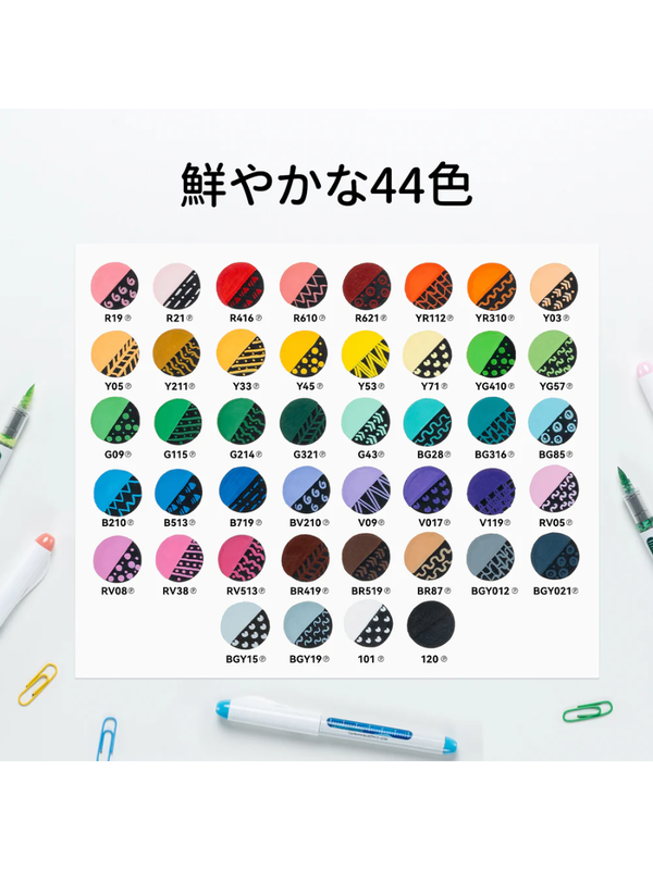 Ohuhu Nahuku Acrylic Paint Markers Set  48 Pack with 44 Colors (Extra Black & White)