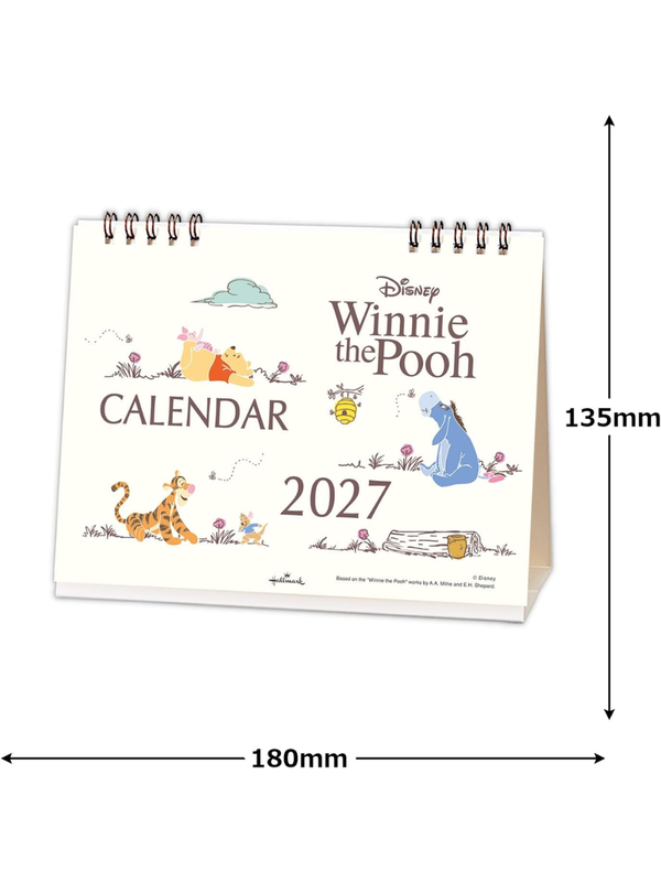 Hallmark Disney Winnie the Pooh 2027 Desk Calendar