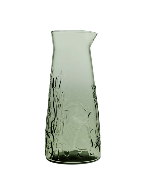 Moomin Arabia Pitcher 1L Pine Green – Glass Jug