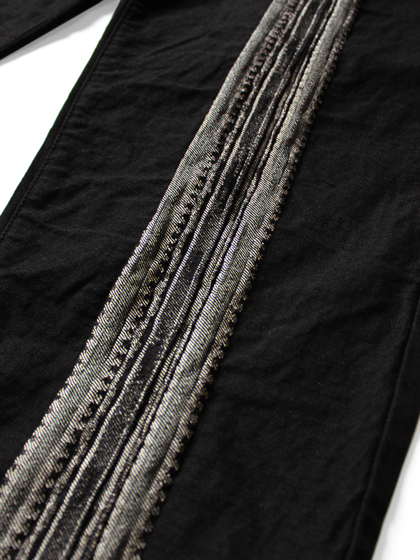 Kapital 12oz Arrow Pattern Jacquard Denim Nîmes Pants