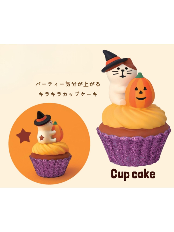 【Pre-Order】DECOLE concombre Halloween Cat Cupcake Mini Mascot Figurin