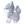 Load image into Gallery viewer, Sun Lemon Fluffies Wolf Plush Toy Blue S Size
