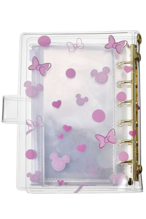 Disney Minnie Mouse 6-Ring Sticker Binder with Clear Cover
