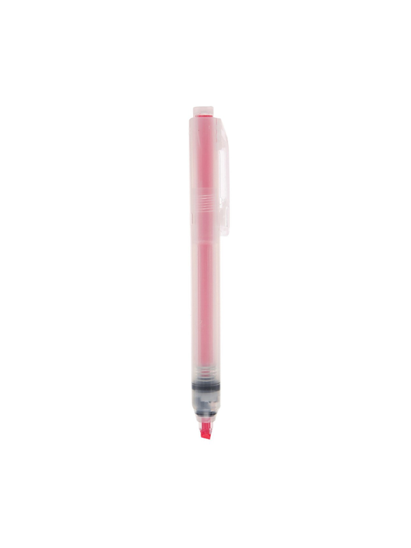 MUJI Polypropylene Retractable Highlighter Pen