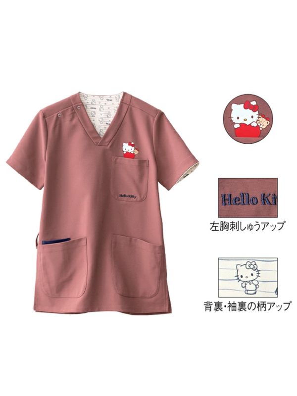 Sanrio Characters Stretch Scrub Top