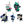 Load image into Gallery viewer, DELTARUNE Tsumande Tsunagete Mascot Keychain Set
