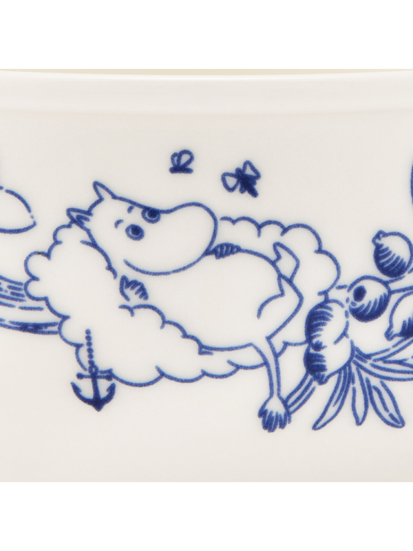 Moomin Haru Bowl 12cm Ceramic Bowl Blue White