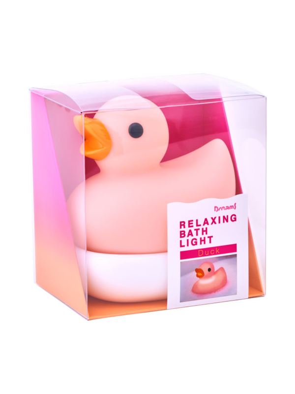 Relaxing Duck Bath Light Pink Waterproof LED Night Light