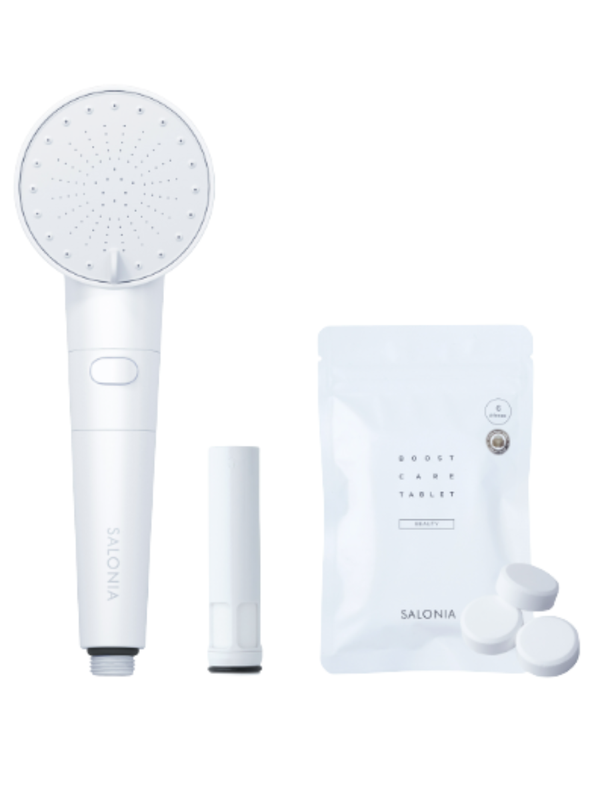 SALONIA Fine Bubble Clear Shower Head Set