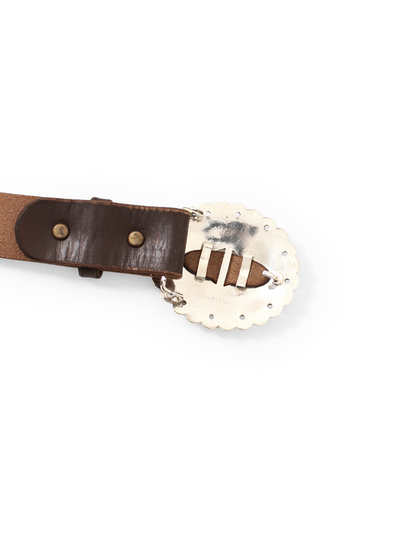 Kapital Oil Leather GALA Concho Belt